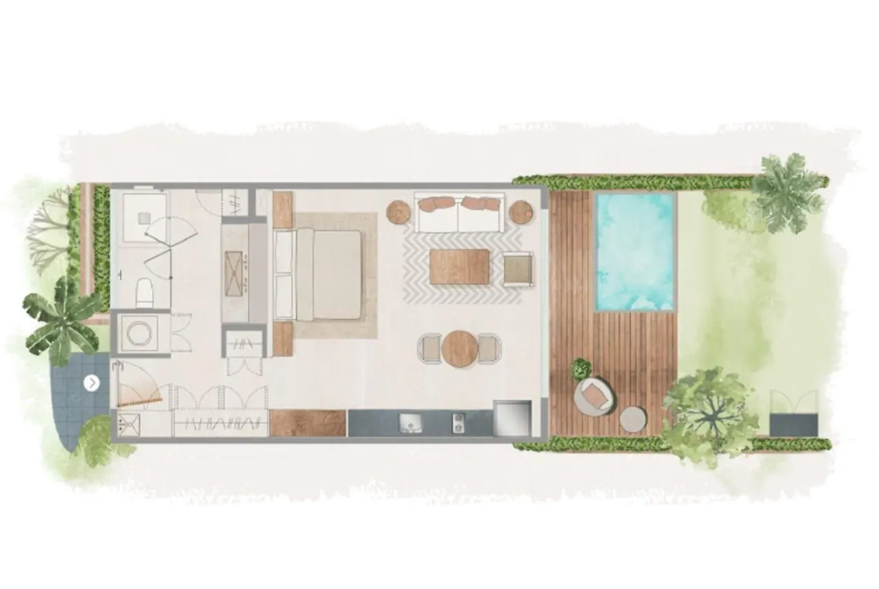 Apartment Romantic Garden Apt W Private Pool Spa Access Tulum